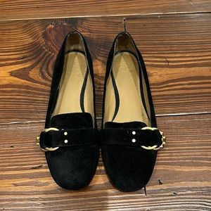 Tory Burch black suede flats